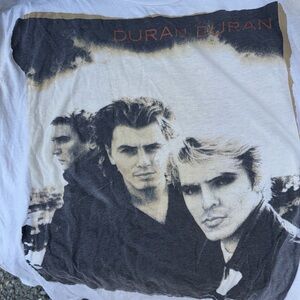 Vintage RARE 1987 Duran Duran 80’s Rock Concert Tour T-Shirt Handtex Men’s L/XL